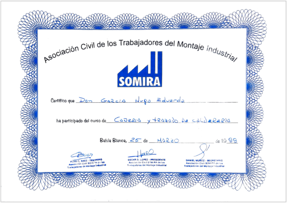 Certificado 19